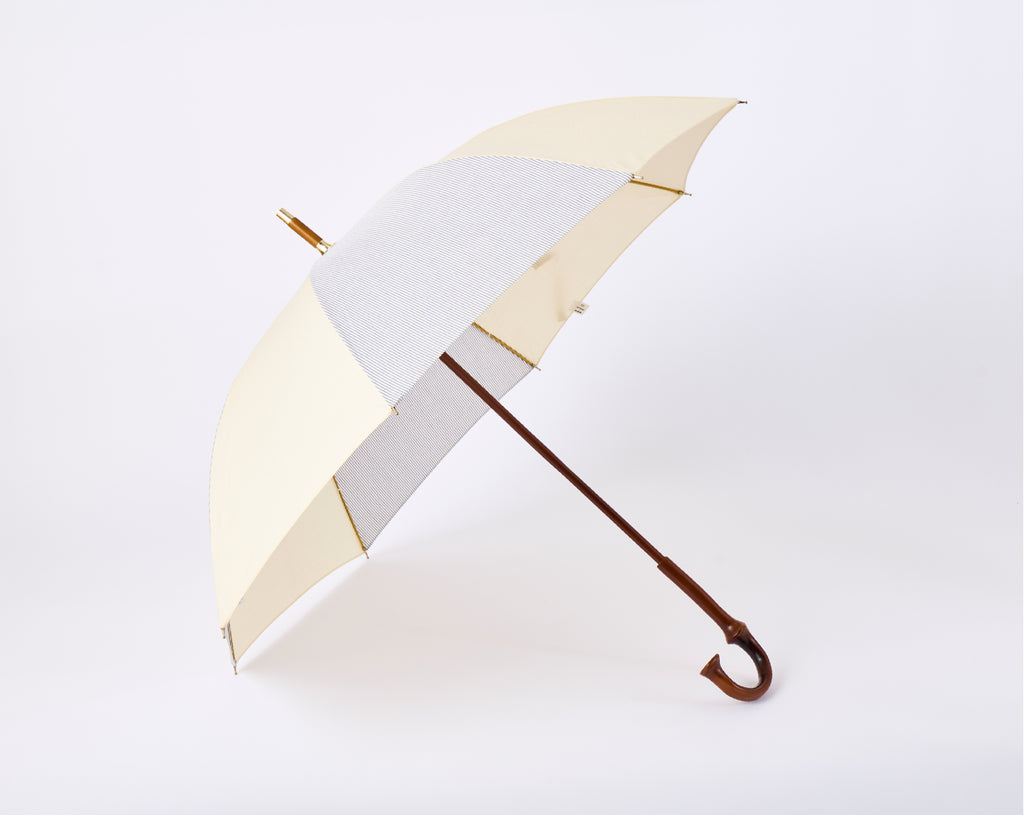 晴雨兼用長傘婦人傘(竹中棒) 55cm パッチワーク