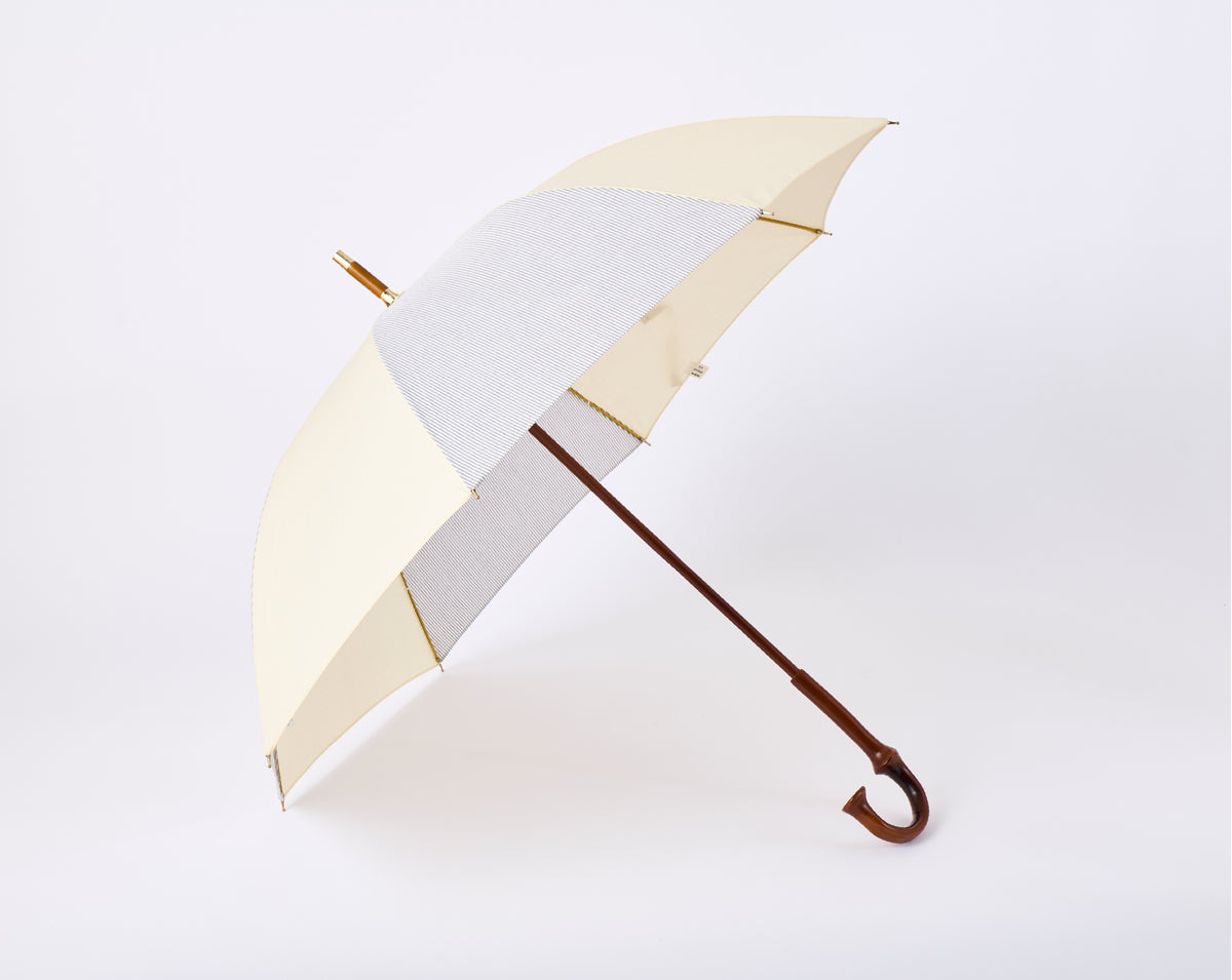 晴雨兼用長傘婦人傘(竹中棒) 55cm パッチワーク