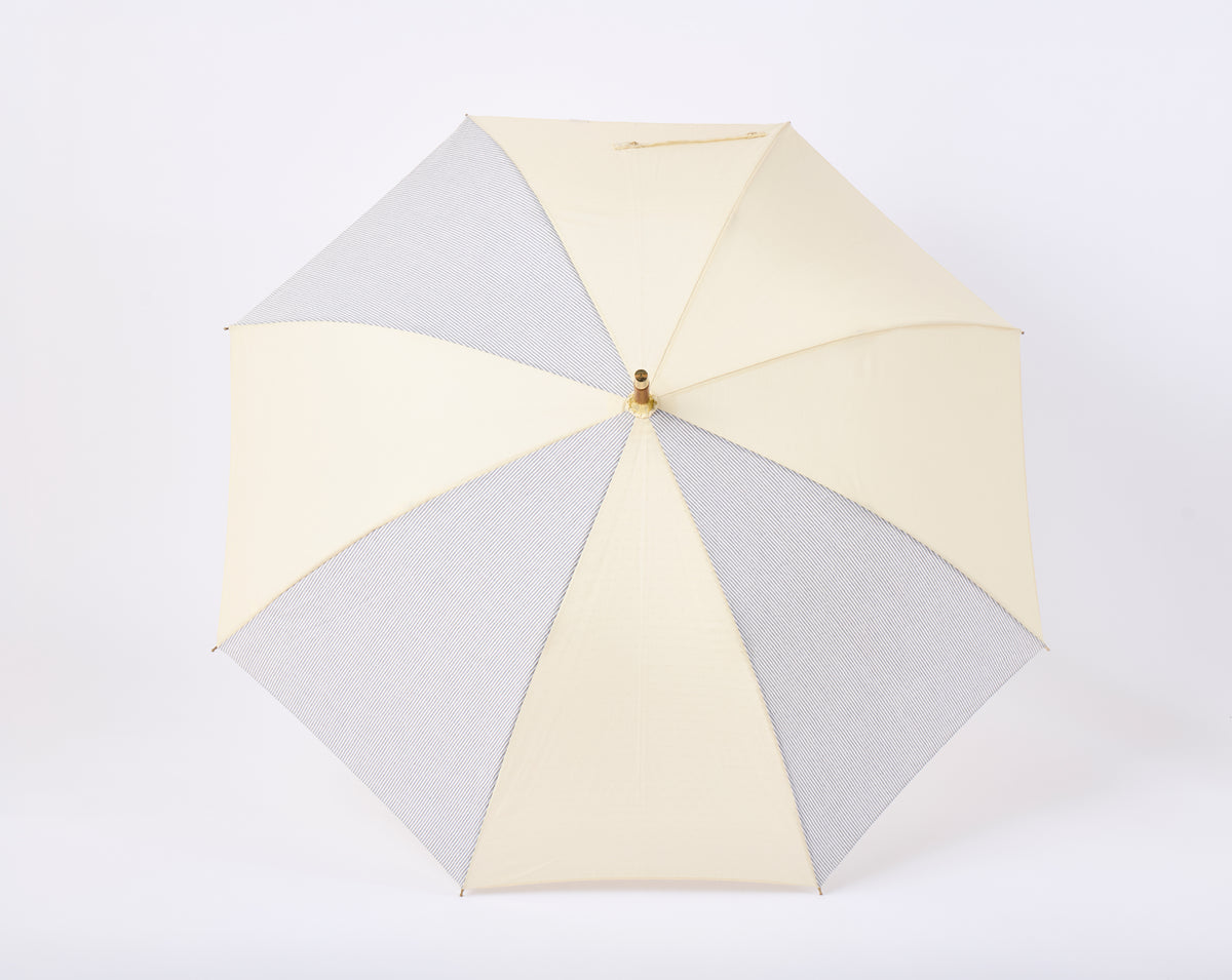 晴雨兼用長傘婦人傘(竹中棒) 55cm パッチワーク